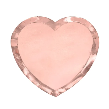 Paper Plates Heart 21x19cm