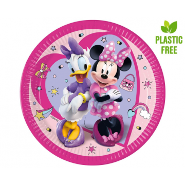 Paper Plates Minnie 23cm. 8pcs.  (plastic free) Paper Plates Minnie 23cm. 8pcs.  (plastic free)