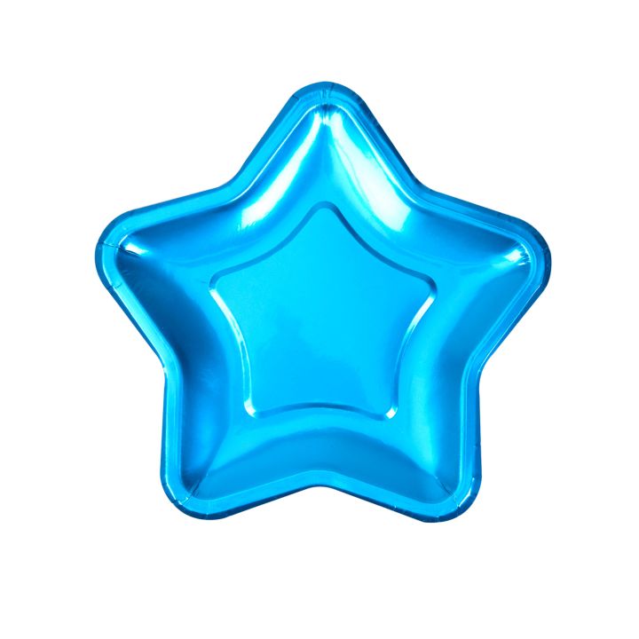 Paper Plates Star 18cm, 8pcs.
