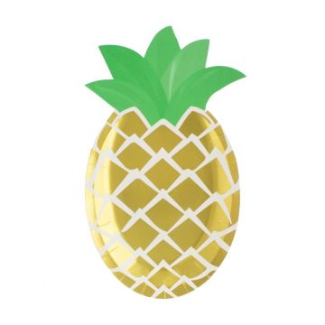 Paper Plates Pineapple 6pcs.