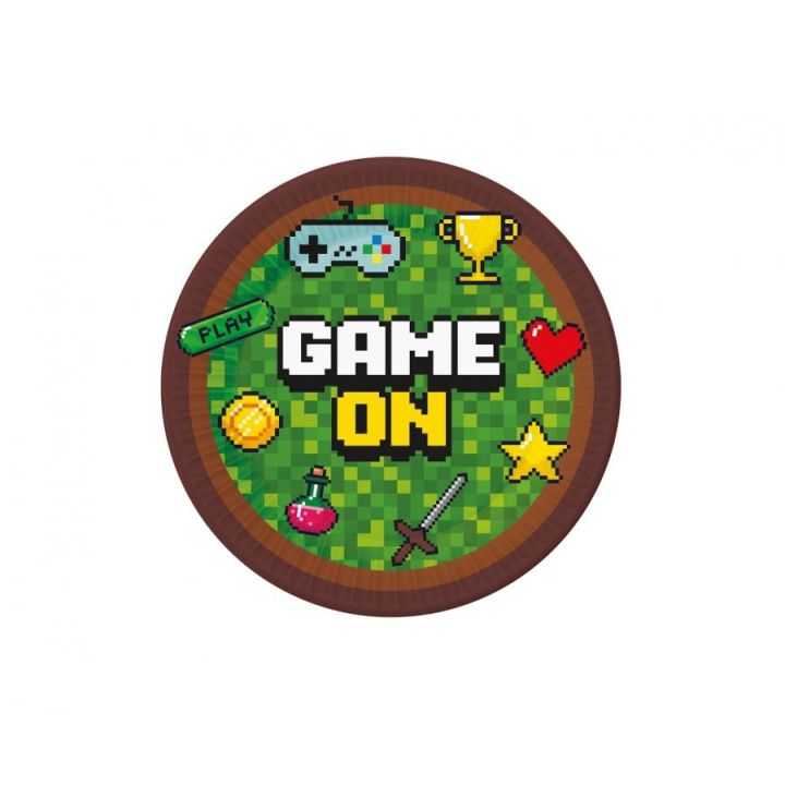 Paper Plates Game on Minecraft 18cm, 6pcs.
