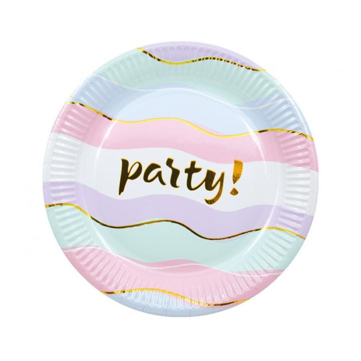 Paper Plates Party 23cm, 8pcs.