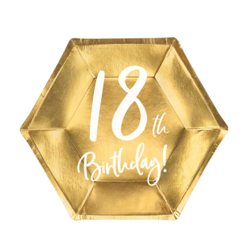 Paper Plates ''18th Birthday'' 20cm.