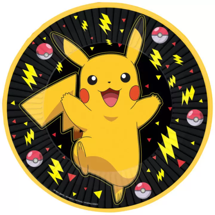 Πιατα παρτυ Pokemon Πικατσου 8τμχ 23cm