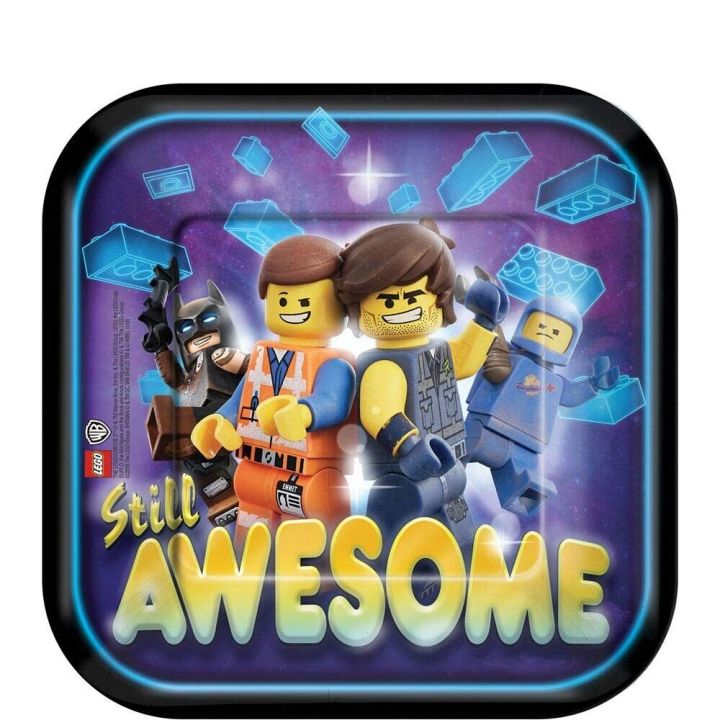 Party Plates Lego 18cm