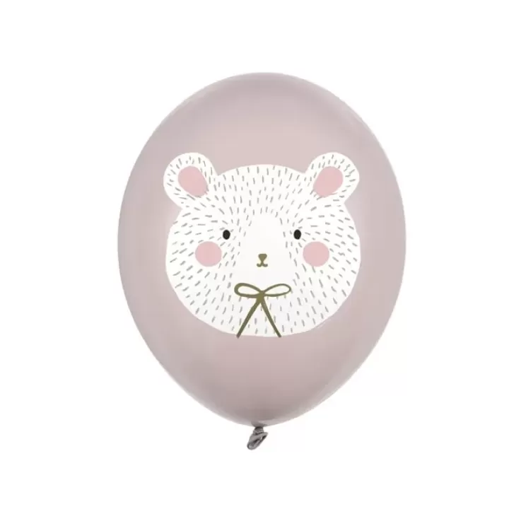 Latex Balloons Bear 5pcs