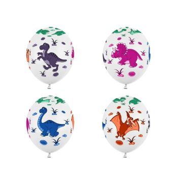 Latex Balloons Dinosaurs 5pcs