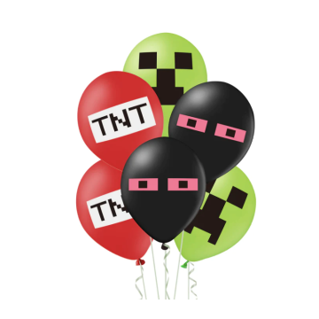 Minecraft Balloons 12pcs, 30cm