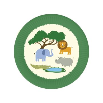 Paper Plates Safari 18cm, 6pcs. Paper Plates Safari 18cm, 6pcs.