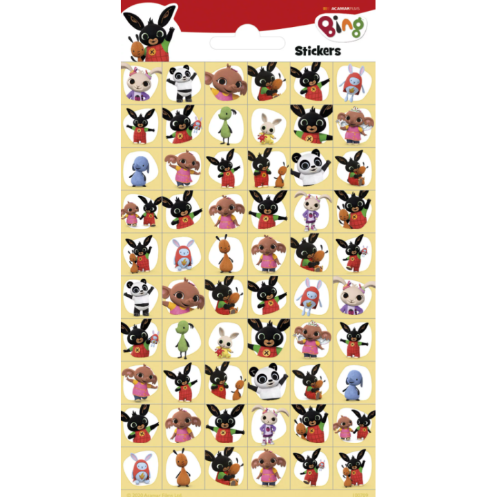 Αυτοκόλλητα Bing – Bing Family Stickers 20x10cm